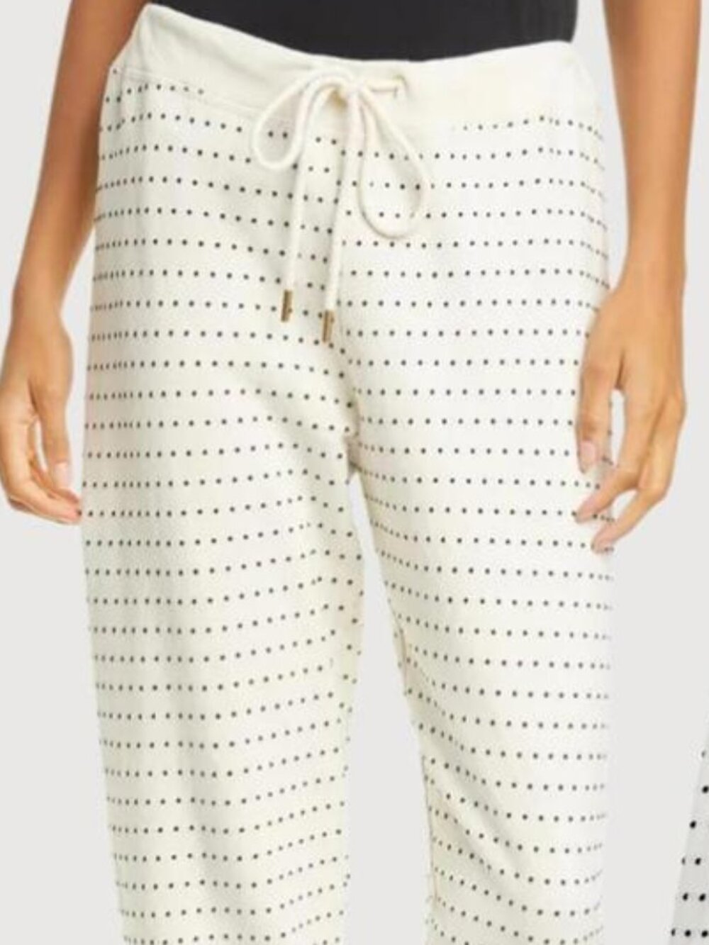 THE GREAT Swiss Dot Cropped Sweatpants ~ 2 ~ sz.M ~